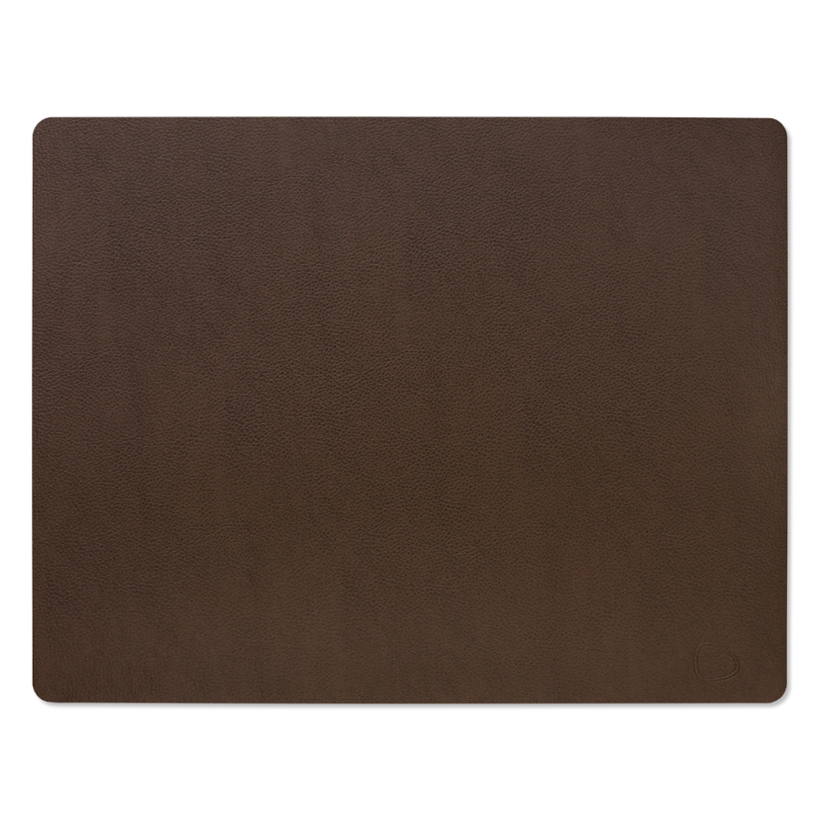 LindDNA Dinner Mat Square - Leather Serene - Hazel