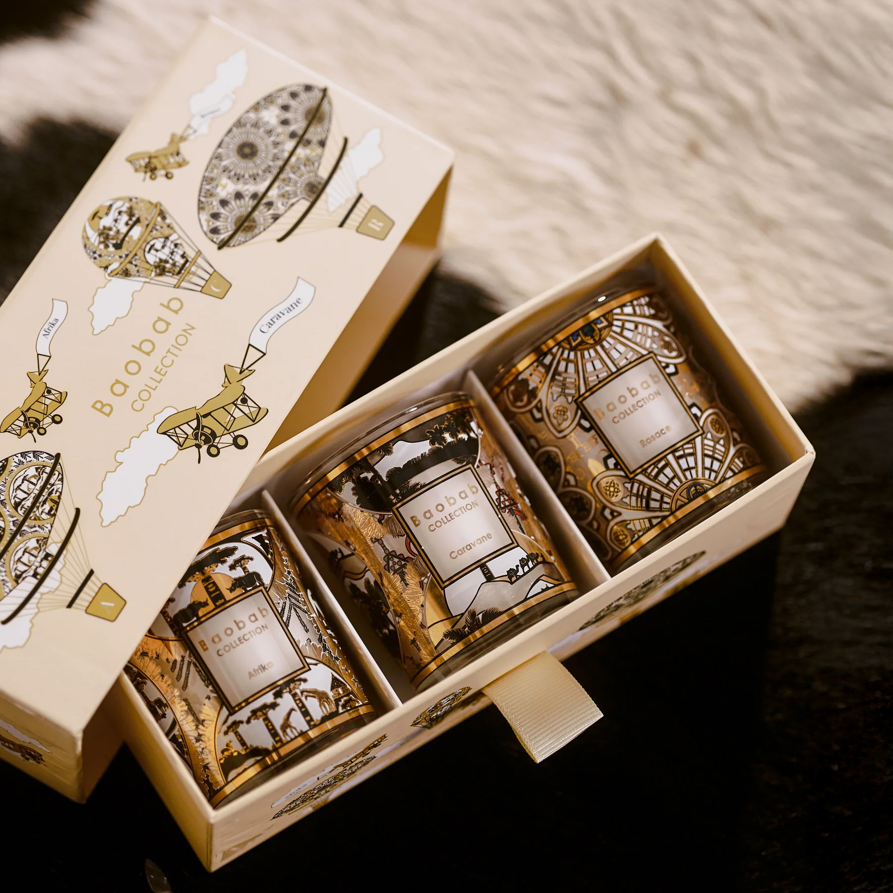 Trio Travel Geurkaarsen Rosace-Caravane-Afrika - Baobab - Afbeelding 2