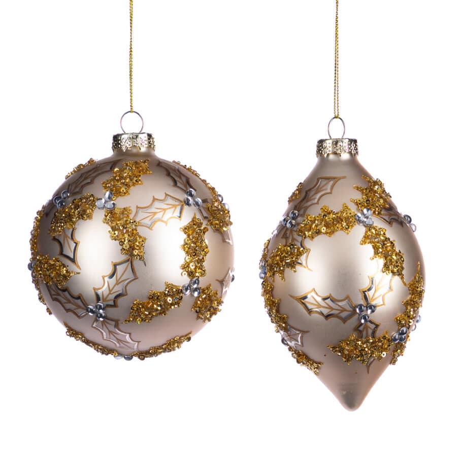 GLSS SEQ Holly Ball ASS/2 CRM/GLD - GoodWill