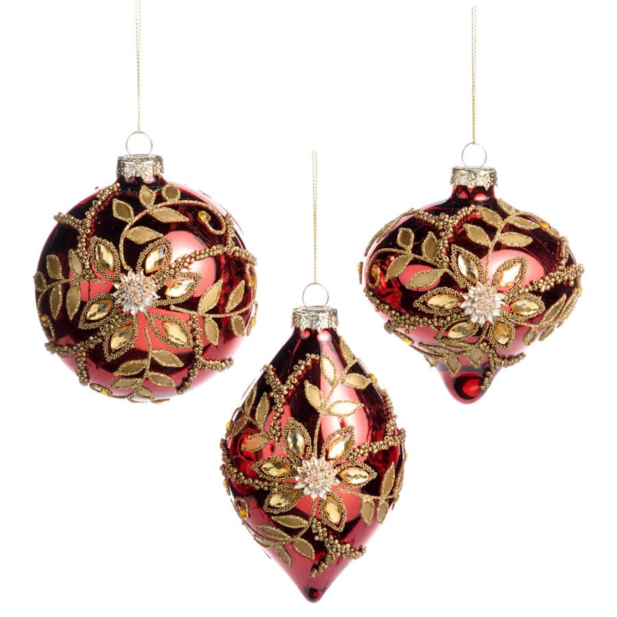 GLSS Jewel Flower Ball RD/GLD ASS/3 - GoodWill