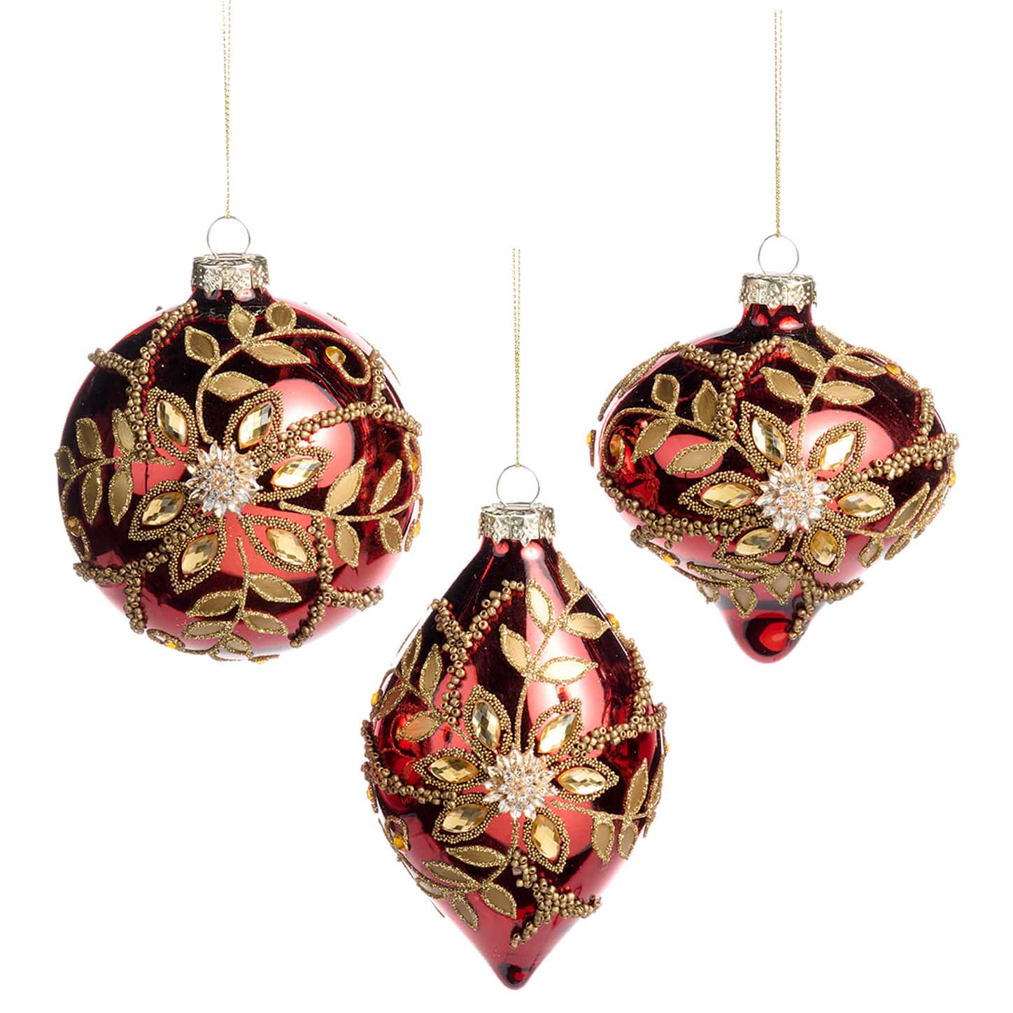 GLSS Jewel Flower Ball RD/GLD ASS/3 - GoodWill