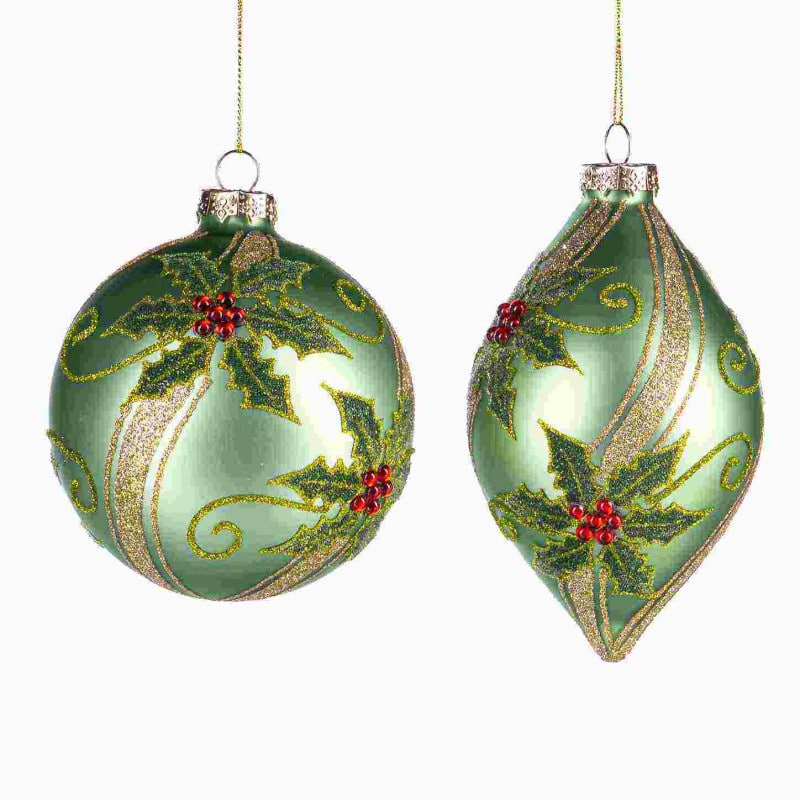 GLSS Glt HOLLY BALL ASS/2 GRN 11,5CM - Goodwill