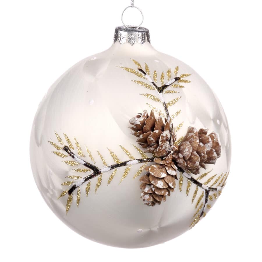 GLSS 3D Pinecone Ball WH/CRM/BRWN - GoodWill