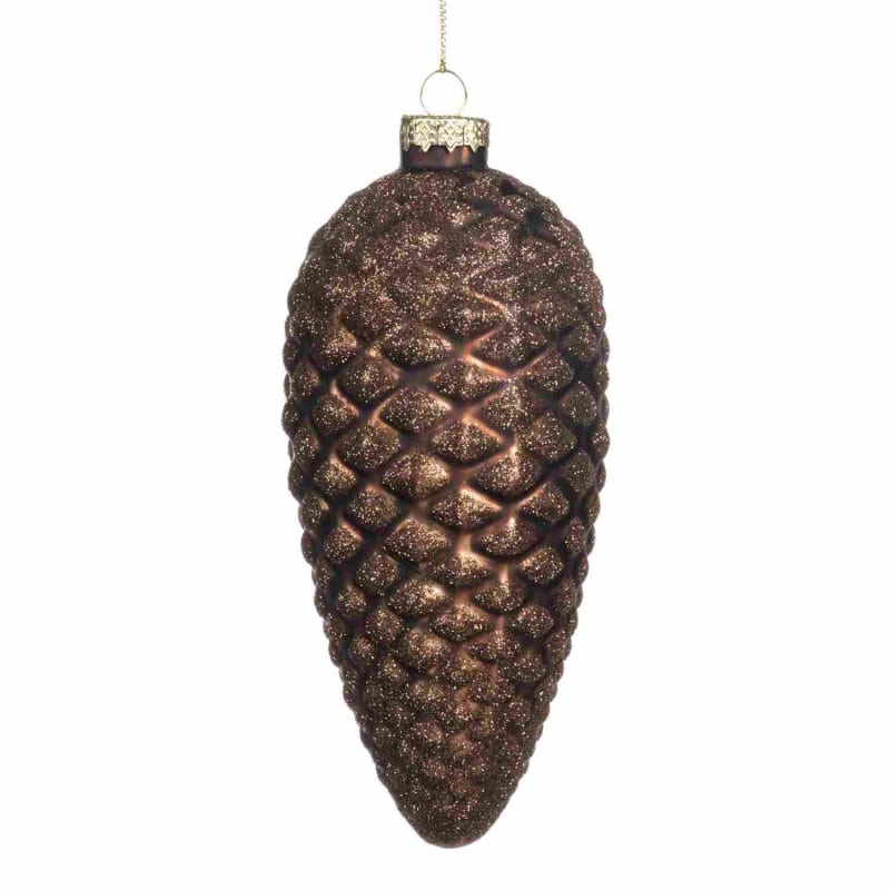 GLSS Glt Pinecone BRWN 17CM