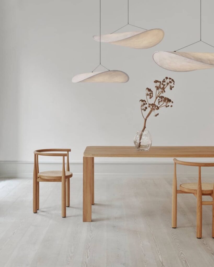 Tense Pendant lamp white tyvek