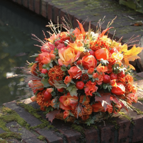 Bol bloemstuk 30 cm