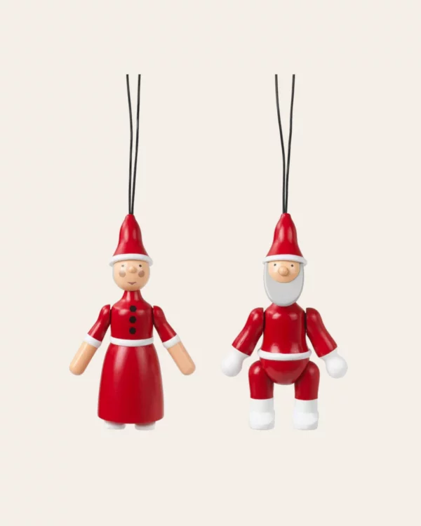 Santa Claus and Santa Clara red/White
