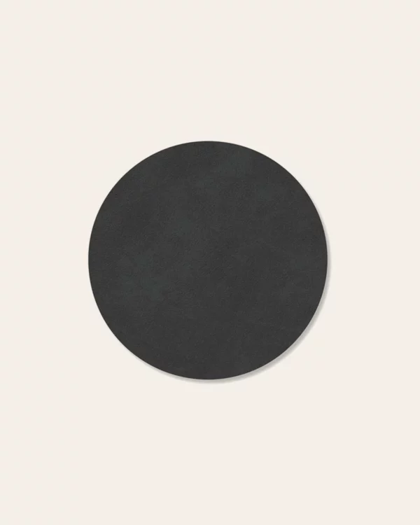 Glass Mat Circle – Leather Corduroy – LindDNA