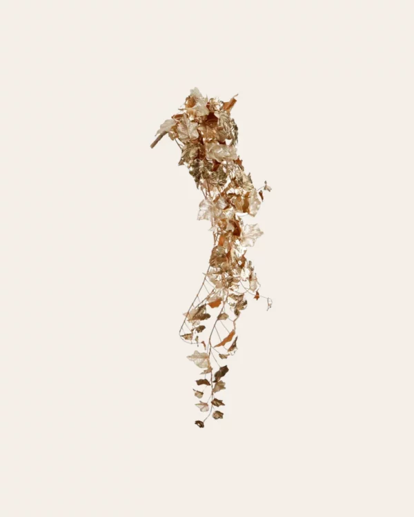 Metall Hang Ivy Leaf Bush STEM GLD