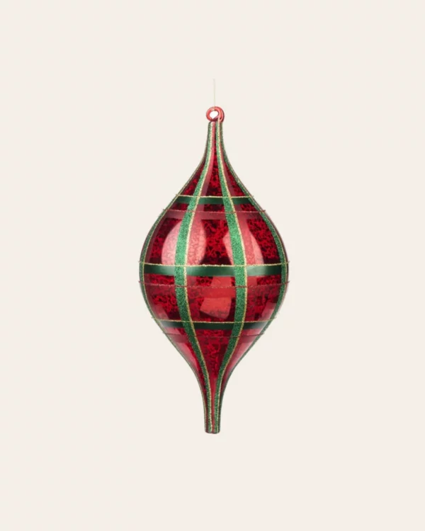 GLSS Tartan finial RD/ GRN