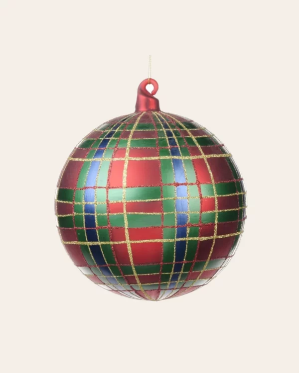 GLSS Tartan ball RD/ GRN/ BLU 2 pcs.