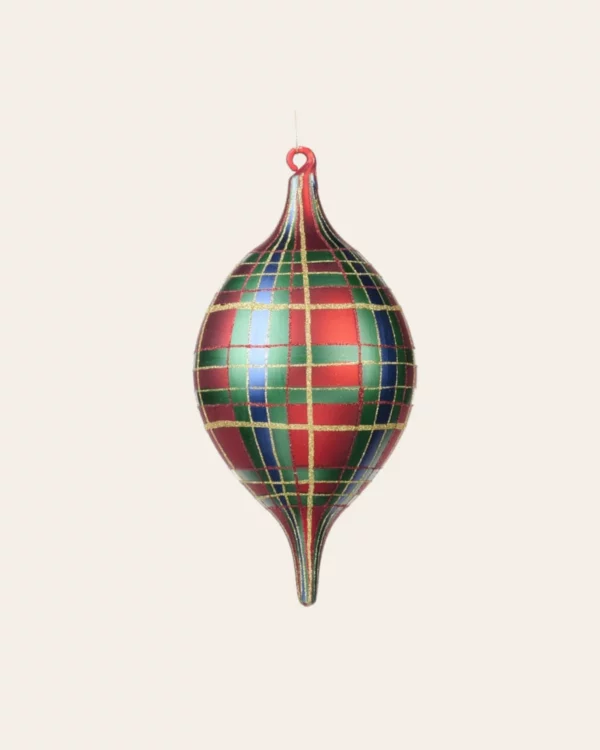 GLSS Tartan finial RD/ GRN/ BLU