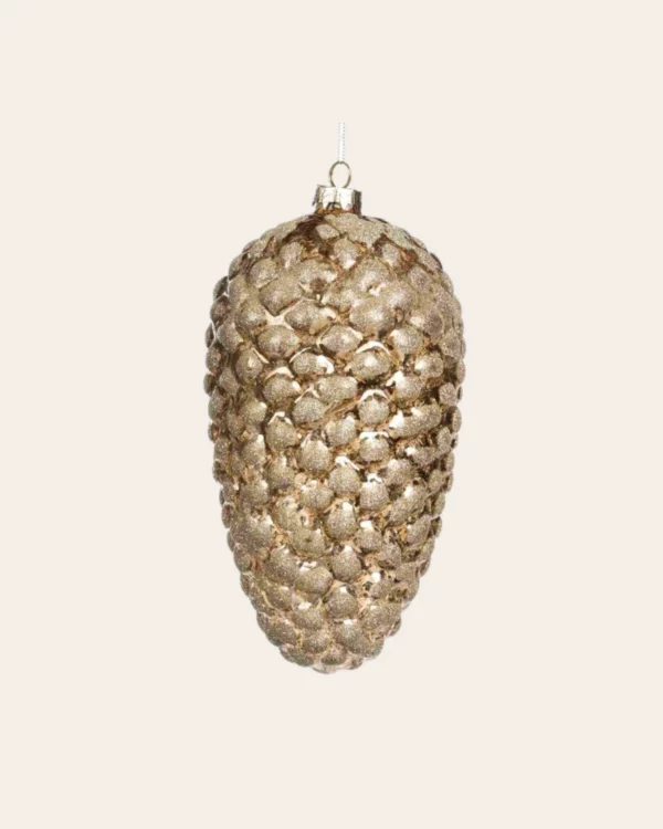 GLSS Glt Pinecone BRWN/GLD 23CM