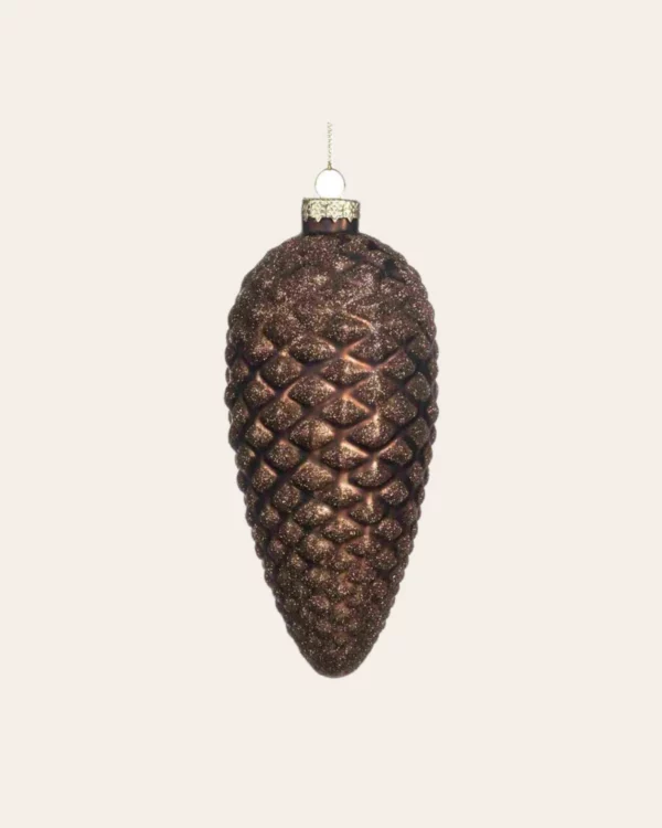 GLSS Glt Pinecone BRWN 17CM