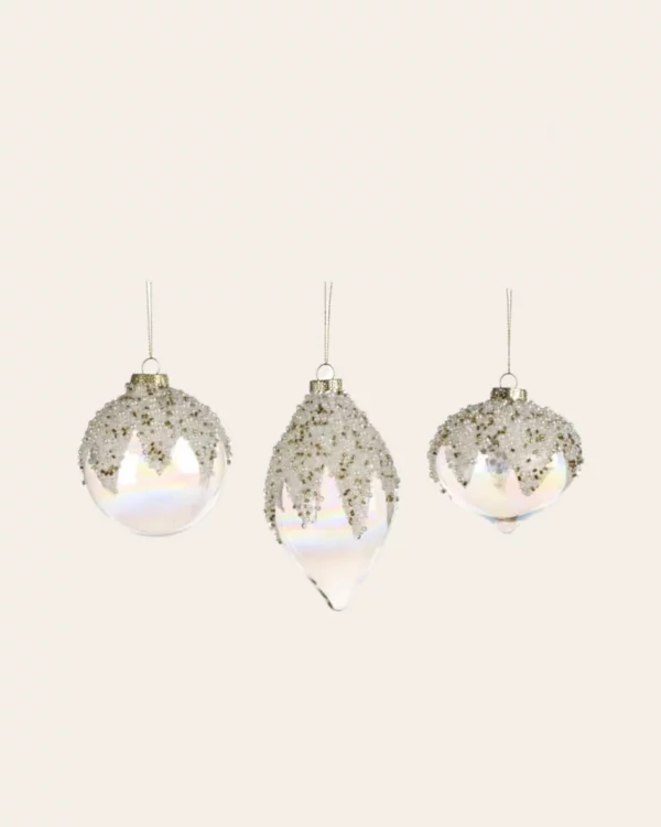 Pearl top ball CLR/ WH 3 pcs.