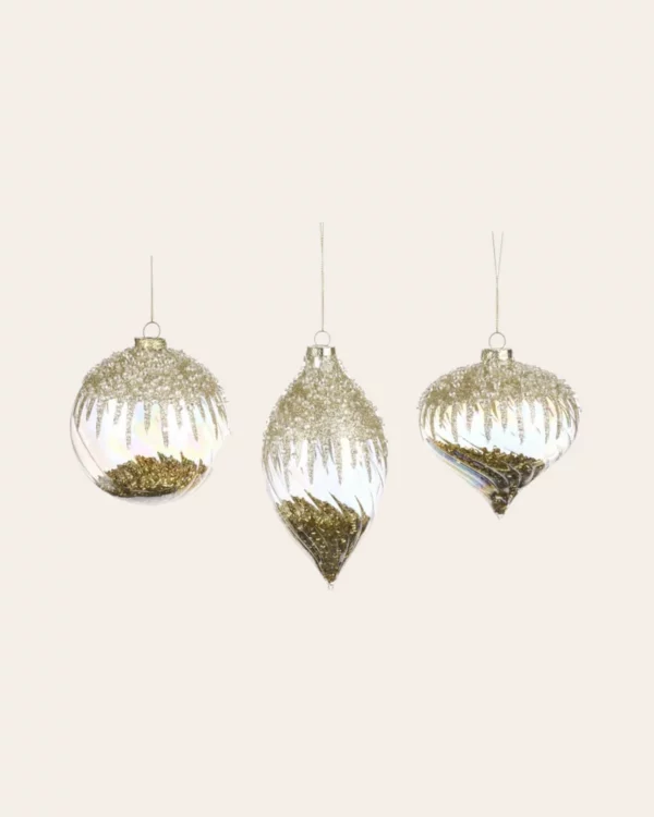 GLSS Jewel top ball CLR/ GLD 3 pcs.