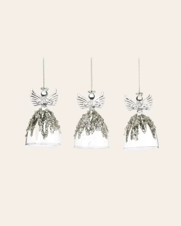 GLSS Angel CLR/ GLD 3 pcs. 9cm