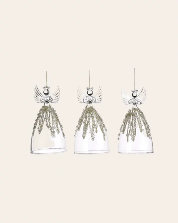 GLSS angel CLR/ GLD 3 pcs. 13cm