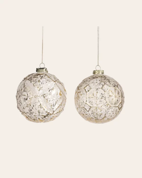 GLSS ball WH/ GLD 2 pcs.