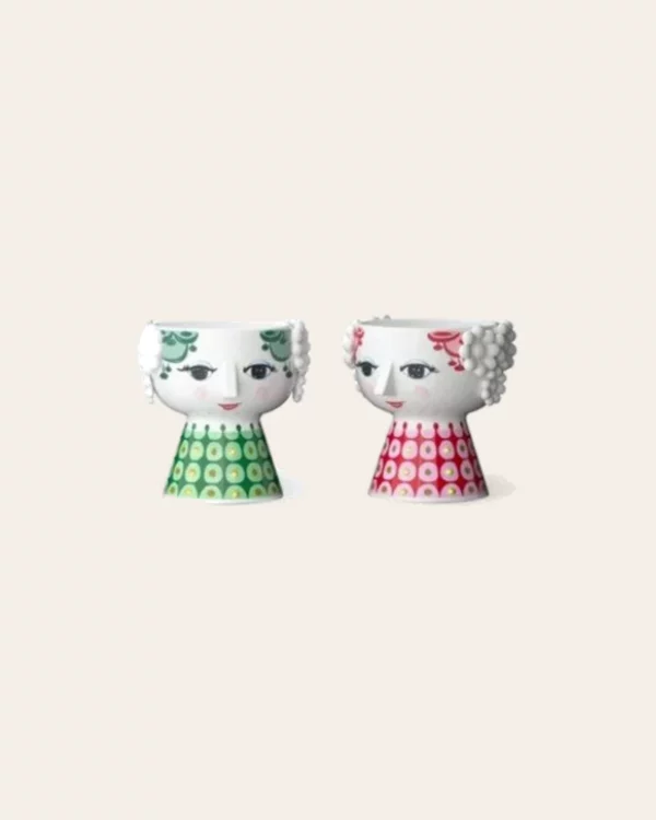 EVA Tealight holder ø6,5cm Green/Red 2 pcs.