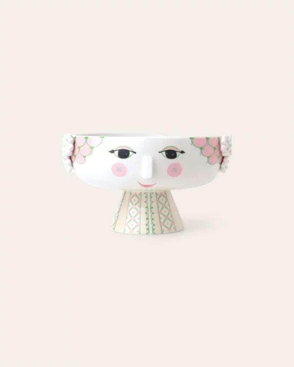 EVA Bowl on stand ø24cm Soft Pink