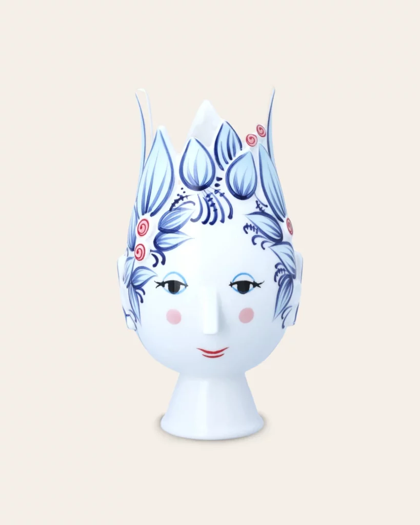 TITANIA Vase H25cm Blue