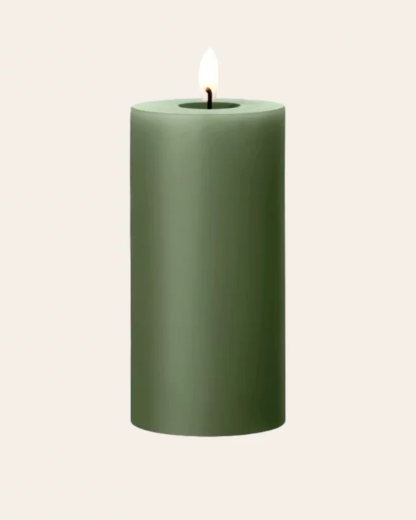 LED Pillar Candles Green Soil – Ester & Erik