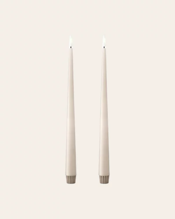 LED Taper Candles Ice Latte – Ester & Erik