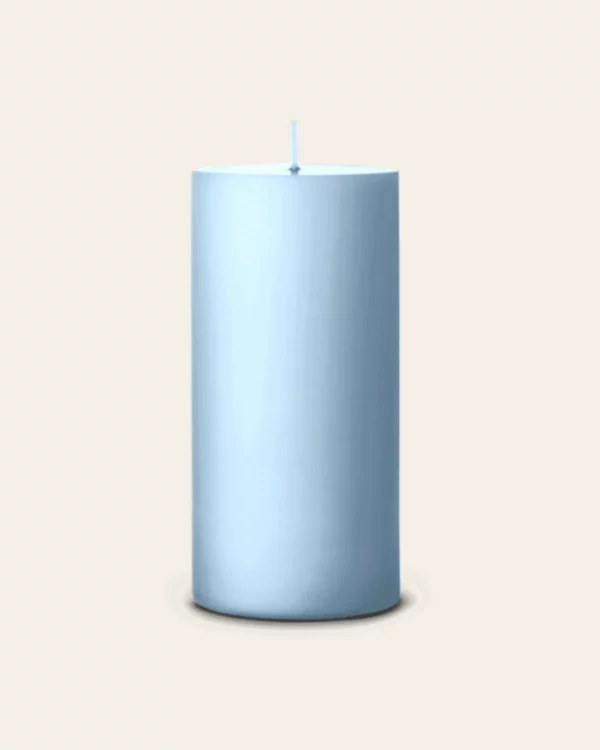 Pillar Candles Dusty Blue – Ester & Erik