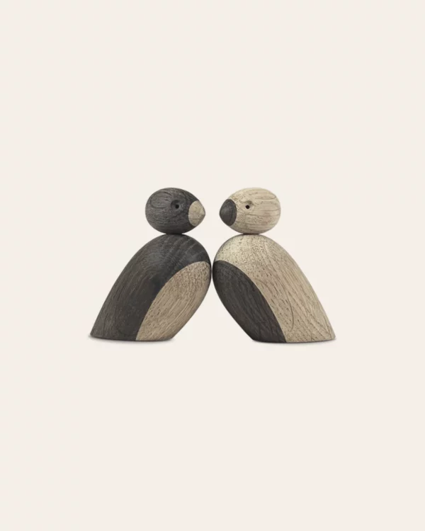Pair of Sparrows small oak/smoked oak