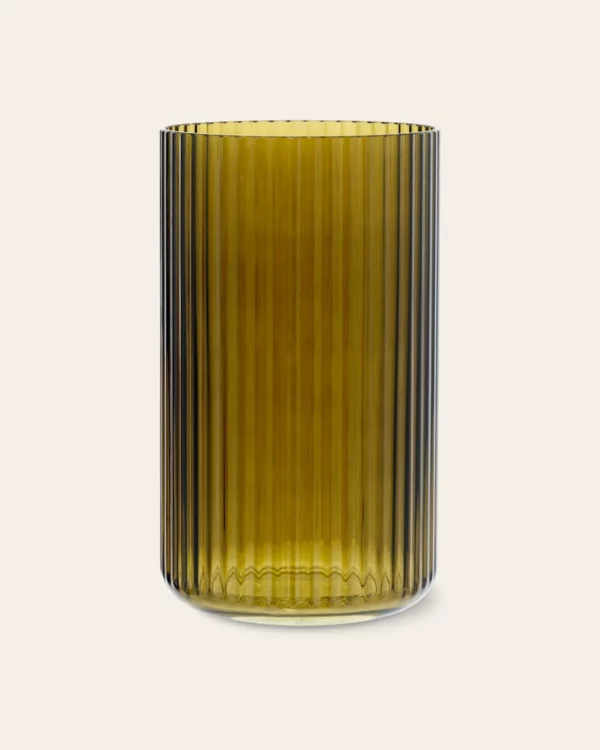 Lyngby Vase Olive Green
