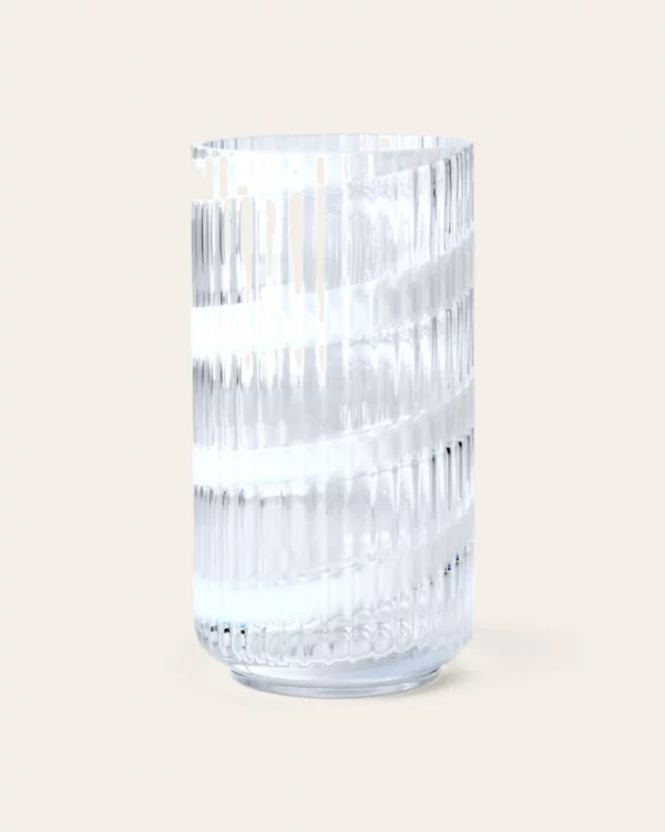 Lyngby Vase Swirl White