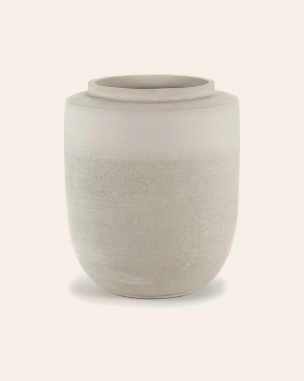 Plantenpot L beige Volumes – Piet Boon