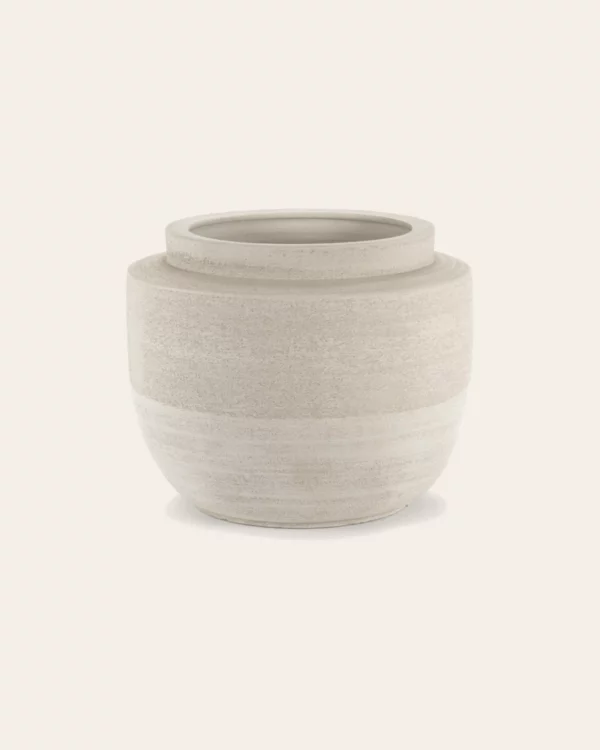 Plantenpot M beige Volumes – Piet Boon
